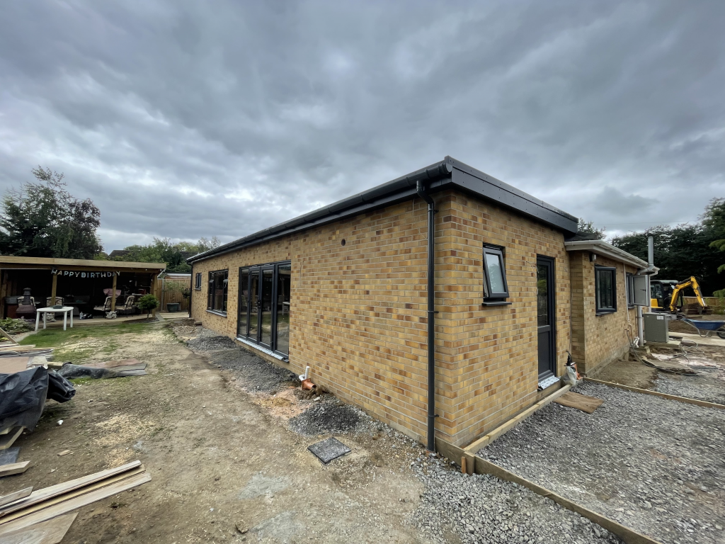 Rear Flat Roof Extension for a Modern Bungalow Transformation